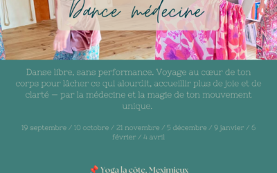 Cycle de 7 ateliers de Danse Médecine à Meximieux